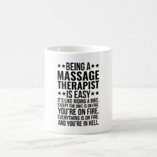 Mug Être un massothérapeute Citation amusante Texte no