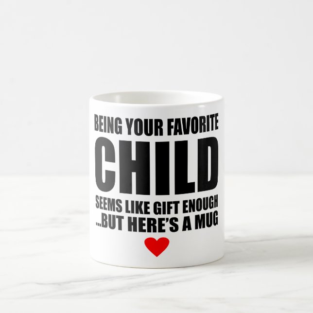 Mug Être votre Fête des pères préférée pour enfants (Centre)