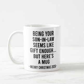 Mug Être votre gendre est un cadeau suffisant Noël