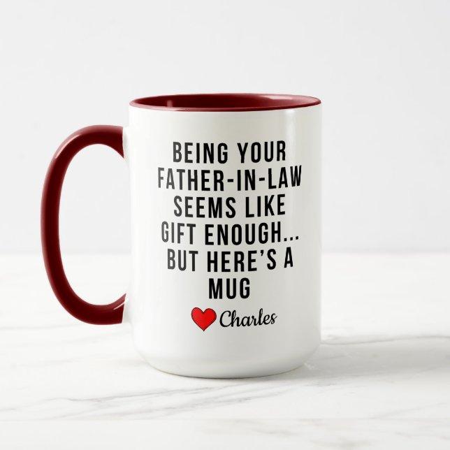 Mug Être Votre Père En Droit Semble Suffisamment Don (Gauche)