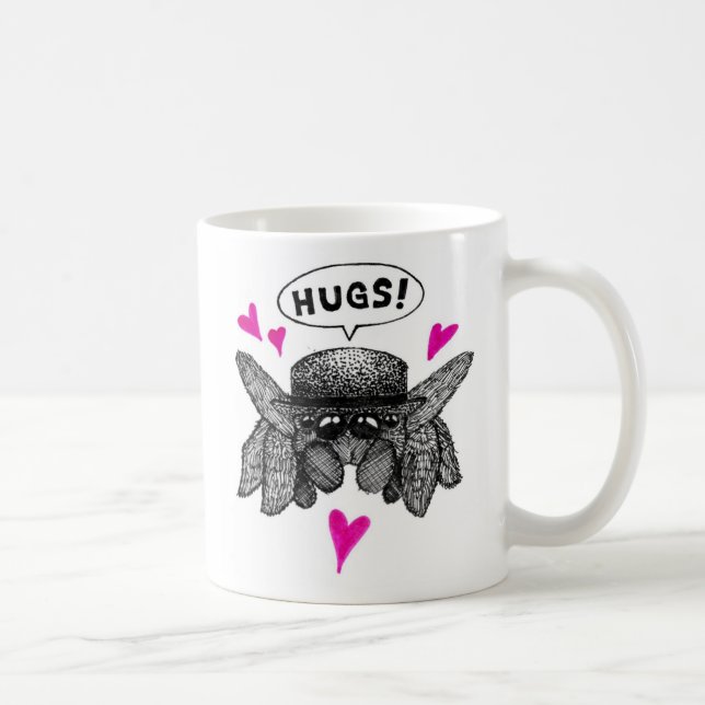 Mug Étreintes sautantes d'amour d'araignées (Droite)