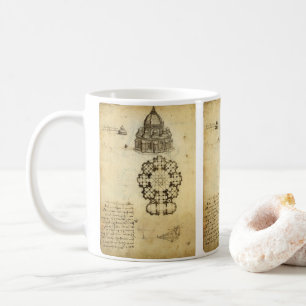 Mug Étude de la cathédrale architecturale de Léonard d