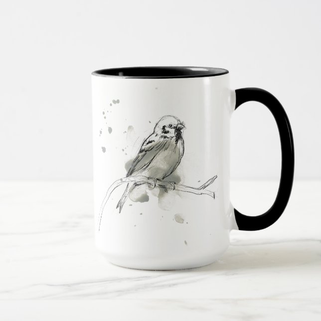 Mug Étude des oiseaux de la nature (Droite)