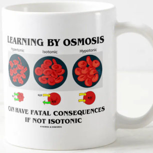 Mug Étude par des conséquences mortelles d'osmose