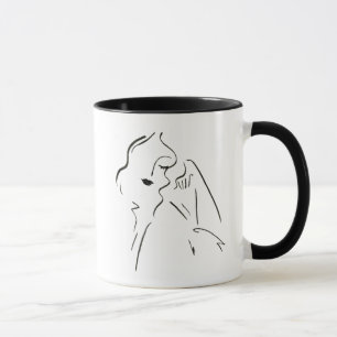 Mug Étude simple - Croquis d'une dame