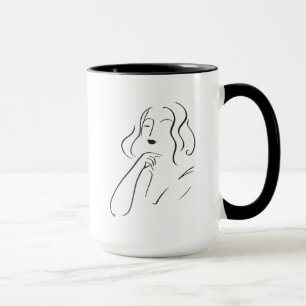 Mug Étude simple - Esquisse d'une femme
