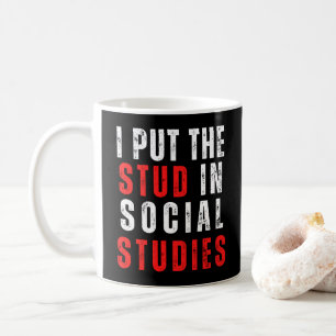Mug Études sociales Appréciation de l'enseignant Étude