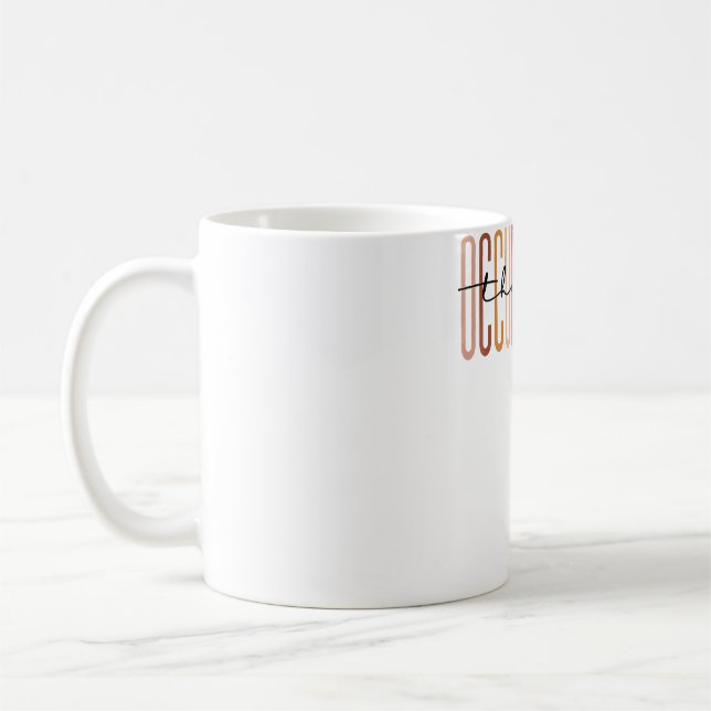 Mug Étudiant en ergothérapie OT Thérapiste OT Assis (Gauche)
