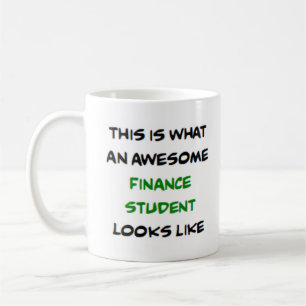 Mug étudiant en finance, génial