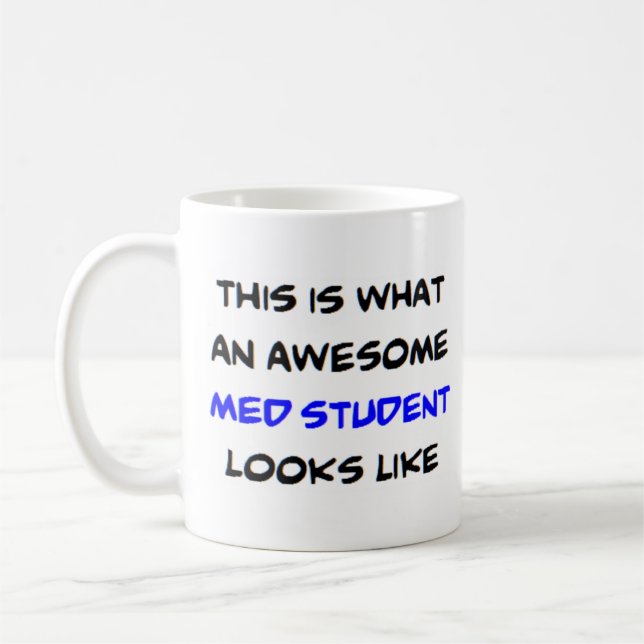 Mug étudiant en médecine, génial (Gauche)