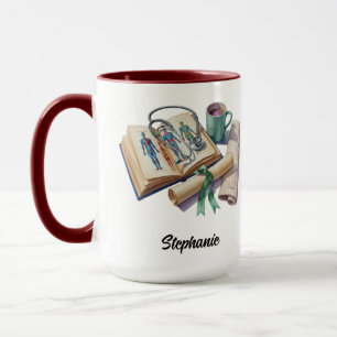 Mug Étudiant en médecine personnalisé Médecin fémini