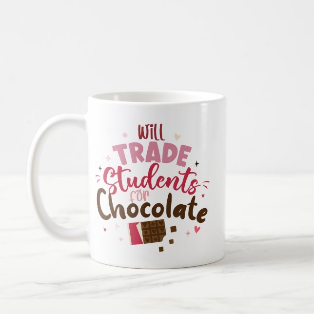 Mug Étudiants pour le chocolat Drôle Valentine (Gauche)