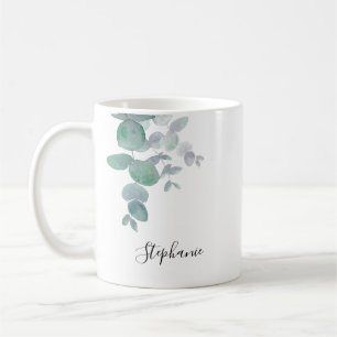Mug Eucalyptus personnalisé verdure 