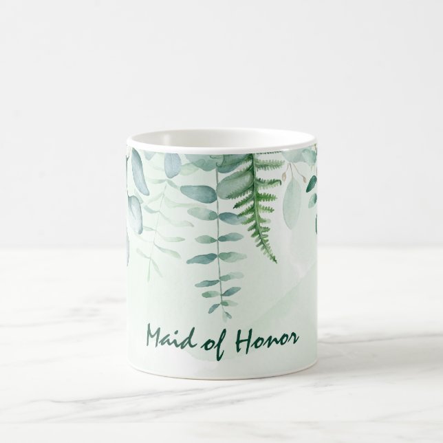 Mug Eucalyptus verdure vert demoiselle d'honneur maria (Centre)