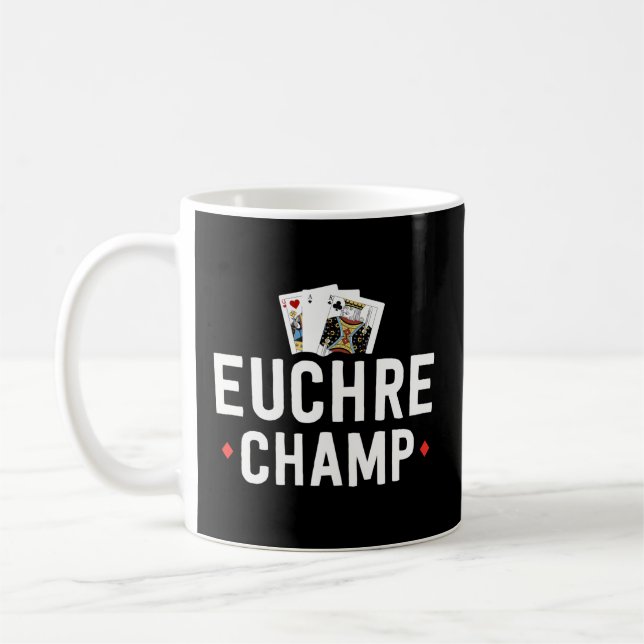 Mug Euchre Pour Euchre Tournoi de Joueur Bouillonnant (Gauche)