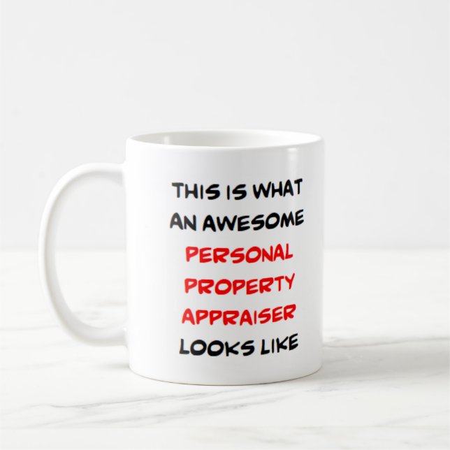 Mug évaluateur de biens personnels, génial (Gauche)