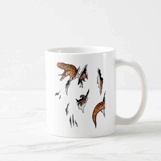 Mug Évasion de vélociraptor (Droite)