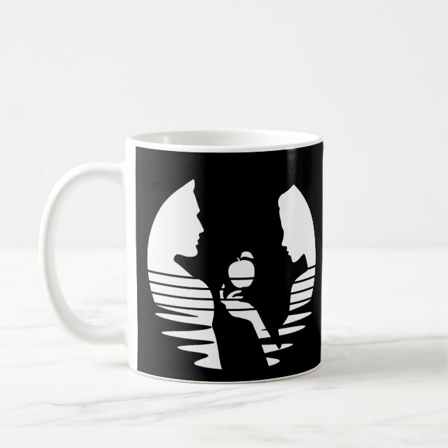 Mug Eve Met Une Pomme À Adam, Version Blanche 2/3 (Gauche)