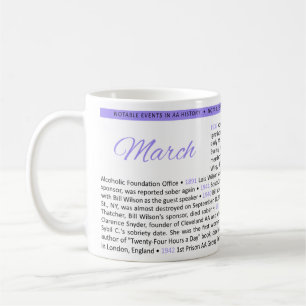 Mug Événements marquants de l'histoire des AA - Mars