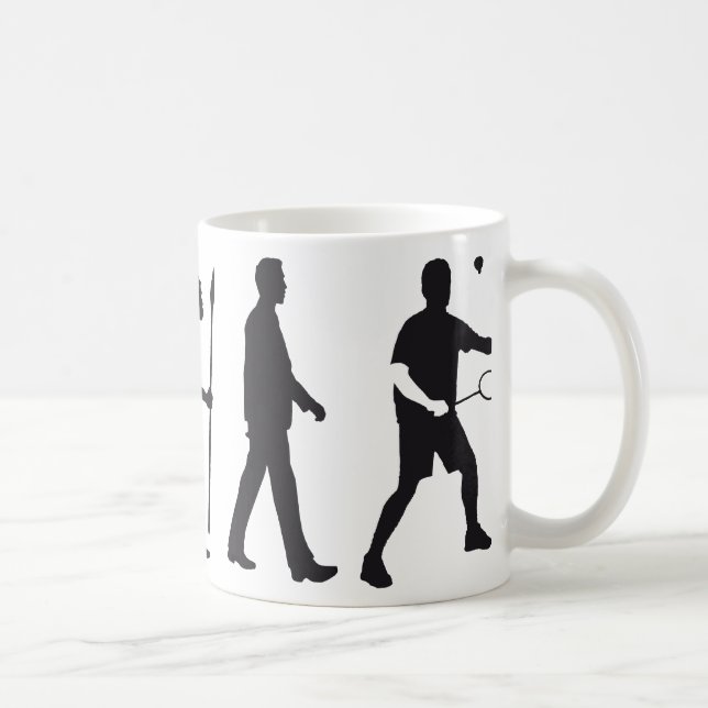 Mug évolution badminton (Droite)
