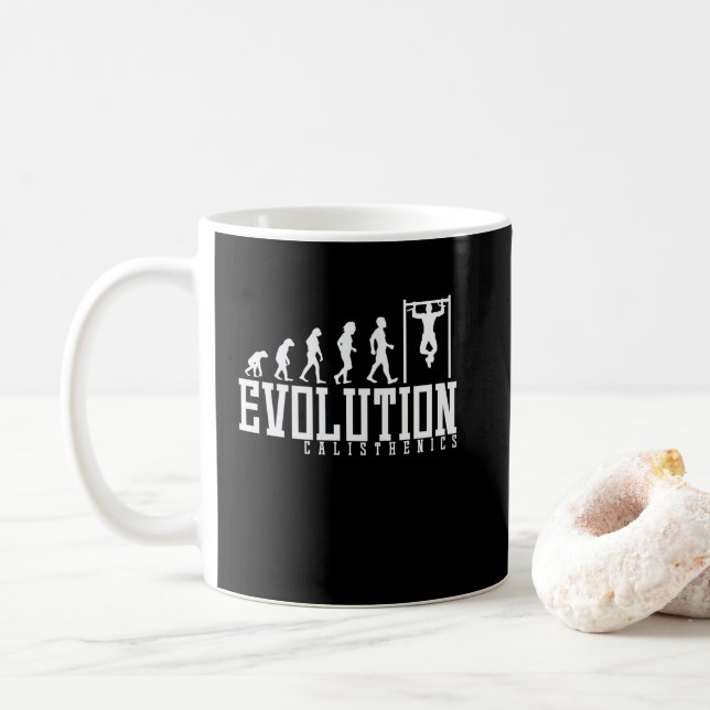 Mug Évolution de Calisthène (Avec donut)