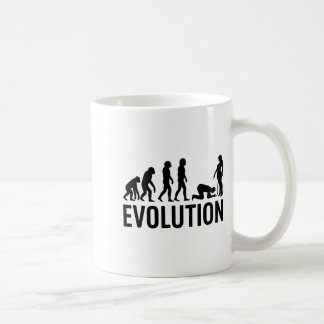 Mug Evolution De L'Homme - Homme Drôle À genoux Avant
