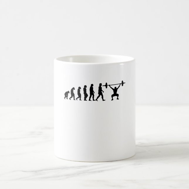 Mug Évolution Powerlifting Bodybuilding Cadeau (Centre)