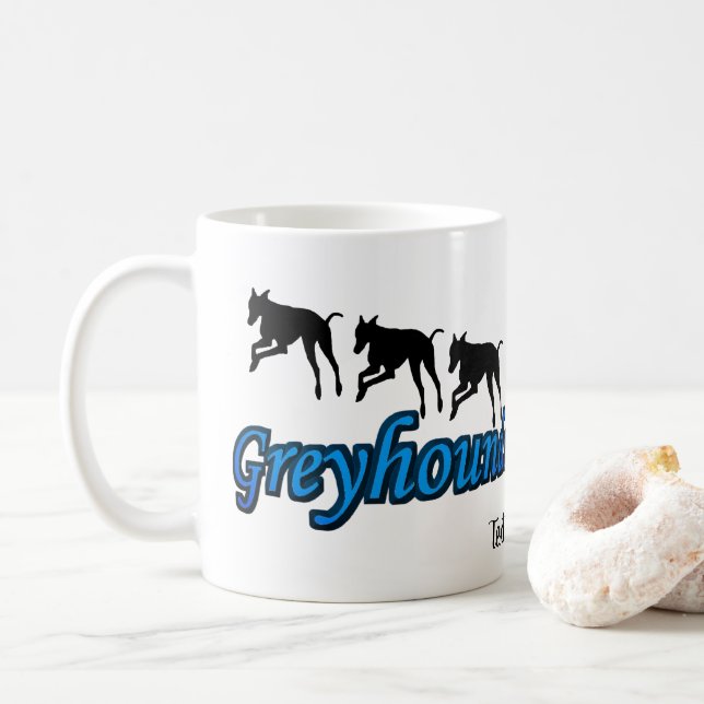 Mug Exécution de Greyhounds Amoureux des chiens person (Avec donut)