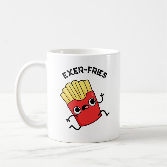 Mug Exer-frites Funny Fries Puns (Gauche)