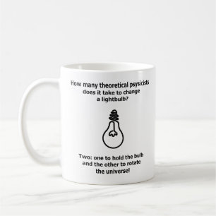 Mug expérience théorique d'humour de la science de