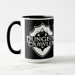 Mug Explorateur de Donjon Personnalisé Noir et Blanc
