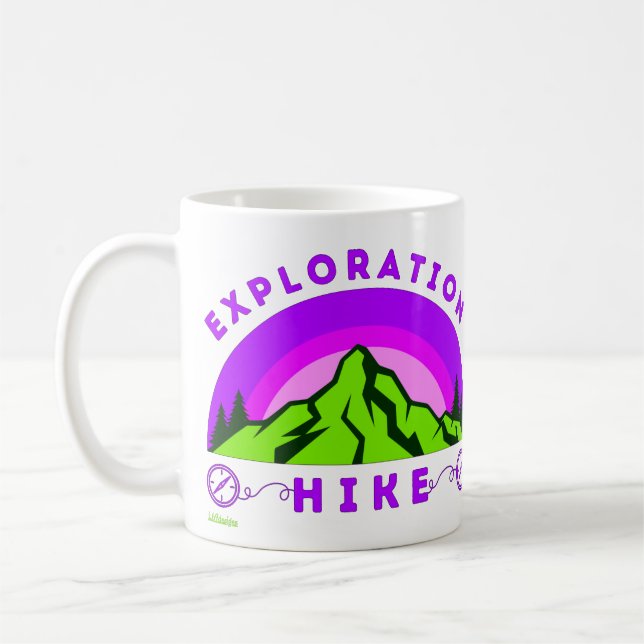 Mug EXPLORATION Randonnée pédestre randonneur cadeau (Gauche)