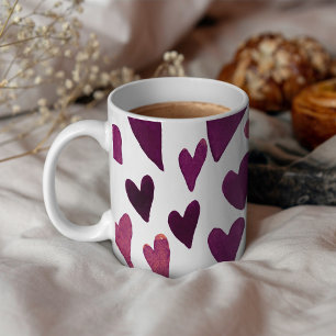 Mug Explosion du coeur du jour Valentines - Bourgogne