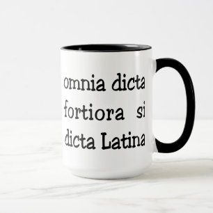 Mug Expression latine drôle, slogan