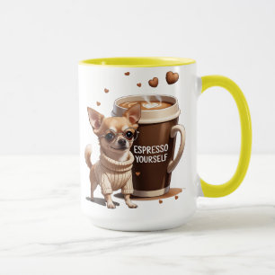 Mug Exprimez-vous – Édition Chihuahua Café