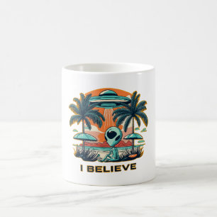 Mug extraterrestre avec OVNI JE CROIS