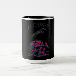 Mug F-Caw-F Funny Black Crow Bird