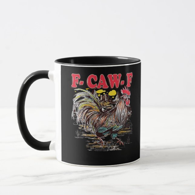 Mug F-Caw-F Hei Hei Moana Rooster Classic Funny Graphi (Gauche)