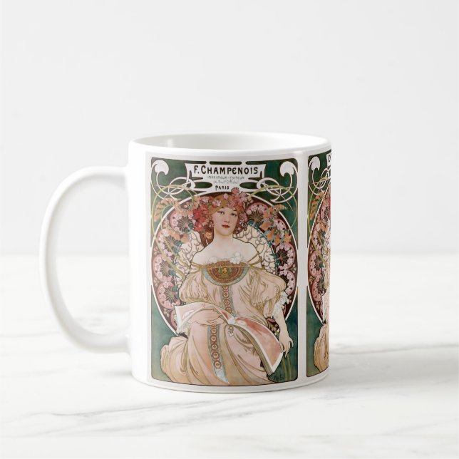 Mug F. Champenois Imprimeur-Editeur d'Alphonse Mucha (Gauche)