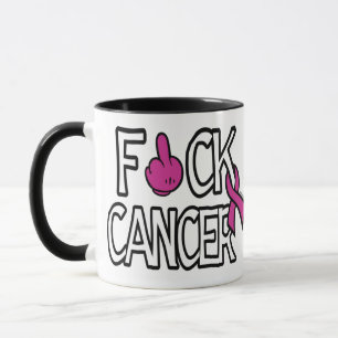 Mug F#CK CANCER...Cancer du sein