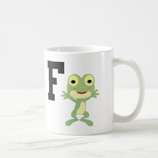 Mug F est pour Frogman (Droite)