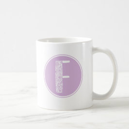 Mug F Monogramme floral initial