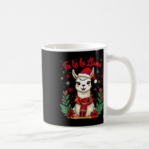 Mug Fa La La Llama Funny Llama Noël Alpaca Animal