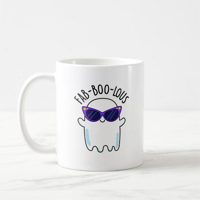Mug Fab-Boo-Lous Drôle Pun Fantôme (Gauche)