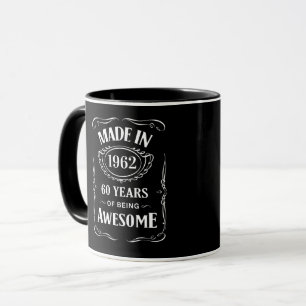 Mug Fabriqué en 1962 60 ans d'être génial anniversa
