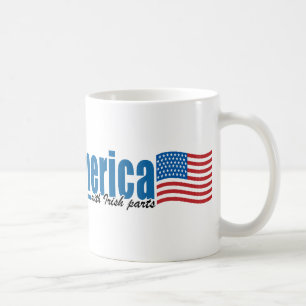 Mug Fabriqué en Amérique avec les pièces irlandaises