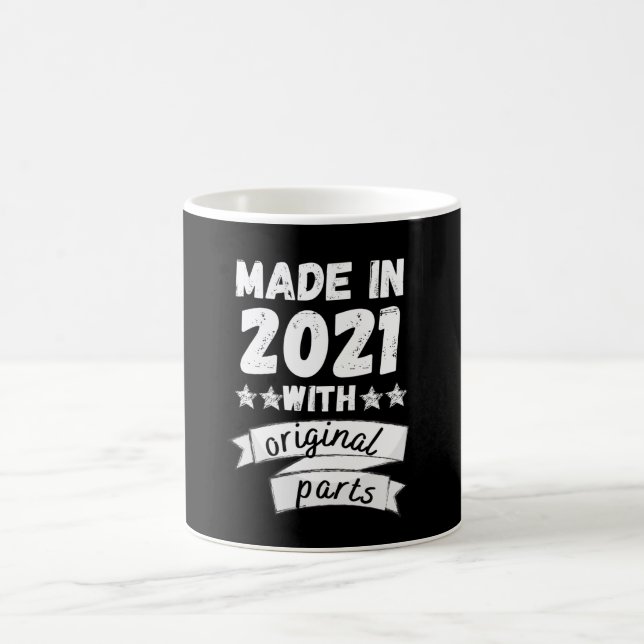 Mug fabriqués en 2021 avec pièces originales, (Centre)