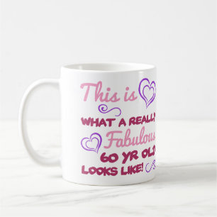 Mug Fabuleux 60e anniversaire pour les femmes