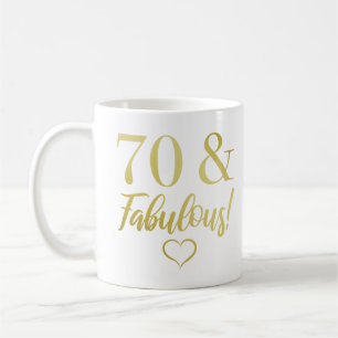 Mug Fabuleux 70e anniversaire (or)