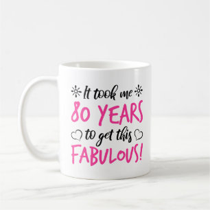 Mug Fabuleux 80e anniversaire